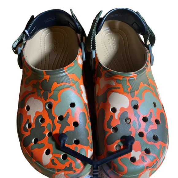 CROCS All Terrain Camo Clog Tan Multicolor Camouflage, J6 / Juniors 6 - Picture 5 of 8
